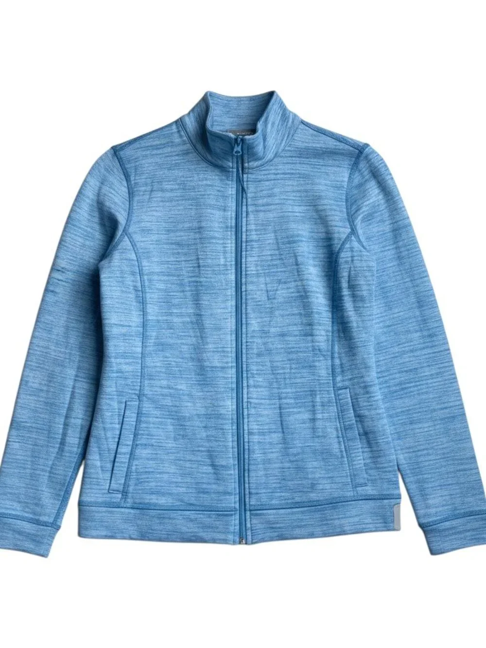 T by Talbots UPF 50+ Comfort Plush Space Dyed Full Zip Jacket XS